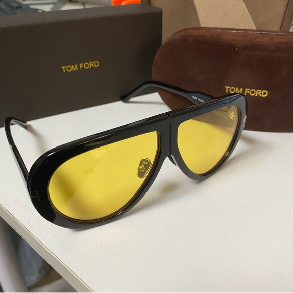 Tom Ford Black and Yellow Sunglasses
